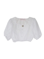 cotton short blouse/white