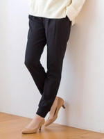 裾切替テーパードパンツ/L／グレー