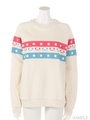 PEPE STAR LINE PULLOVER/OFF WHITE