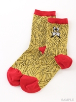 POTATO PANIC SOCKS/BLACK