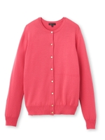 [S]メタルボタンニットカーディガン/ホワイト系(002)