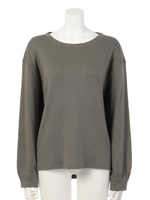 【BED&BREAKFAST】Cotton Wool Jersey Puff Sleeve/OLIVE