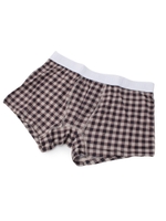 チェック柄ショートボクサーパンツ/ネイビー(593)