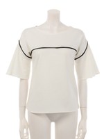 フレアスリーブカットトップス/ボルドー