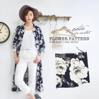 マリヌフラワーロングシャツワンピース