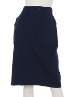 【mystic】リメイク風ミリタリースカート/キャメル