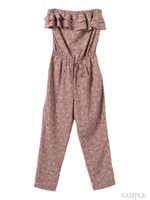 テント柄オールインワン/モカ