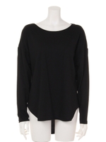 ドレープカットソー/ブラック