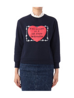 フリル衿付き裏毛カットソー/ダークグレー(013)