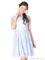 ラッセル裾オーガンジーワンピース/コイアオ