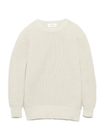 綿100％畦ニット/NVY