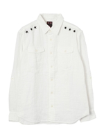 GAUZE RELAXED SHIRT/ホワイト