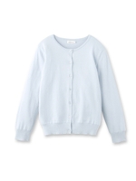 コットンニットカーディガン/サックス(090)