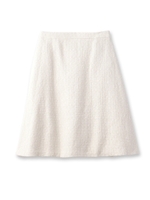 ラメツイードフレアスカート/ライトベージュ(051)