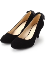 バックリボンマットパンプス/ピンク系(071)