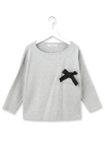 リボンミラノリブニット/ベビーピンク(071)