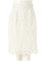 レースタイトスカート/カーキ