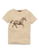 [Balcony and Bed]オーガニックコットンTシャツ/BEG