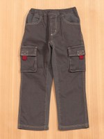 ★ストレッチツイルサイドポケット付き8分丈パンツ/チャコール