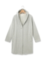 ダブルフェイスフーデットコート/グレー(012)