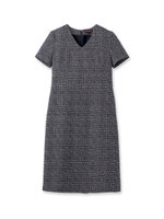 ツイーディジャージワンピース/ネイビー(093)