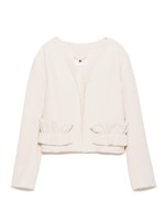 フリルショートジャケット/BLK