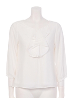 ラッフルフリルブラウス/ピンク