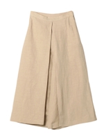 リネンプリーツガウチョPT/ベージュ