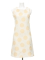 ドット柄ワンピース/ベージュ