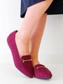 【chille anap】ビット付フラットシューズ/WINE