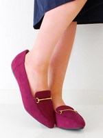 【chille anap】ビット付フラットシューズ/WINE