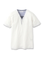 フェイクレイヤードプルオーバー/ホワイト(001)