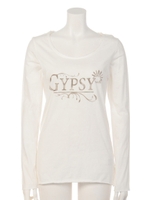 Dreamcatcherバックプリント ロンT/オフホワイト