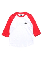 Kids Basic Logo 3/4 Raglan/White/Red