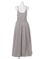 【ANAP】フレアワイドパンツコンビネゾン/GRY