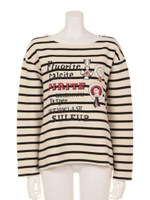 SODEKAHOストライププリントカットソー/WHITE LT