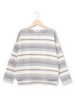 マルチボーダープルオーバー/ベージュ(352)