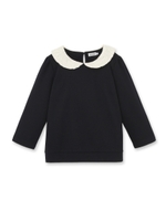 レース丸衿カットソー/ライトグレー(911)