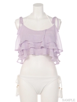 [shorekulani]ランダムフリルキャミセット/ラベンダー