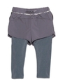 【emmi studio】スパッツセットショートパンツ/GRY