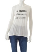 ＬＥＳ　ＮＯＵＶＥＬＬＥＳ．．．Ｔ−ｓｈｉｒｔ/ホワイト