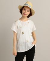 スター刺繍Tシャツ