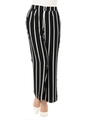 ストライプワイドパンツ/WHITE/BK