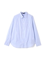 綿ブロードシャツ/ブルー(113)