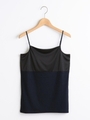 サテンキャミソール/ネイビー