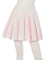 HEART PLEATS SKIRT/LAVENDER×PINK