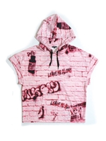 【MILKBOY】BRICK HOODY/ピンクベース