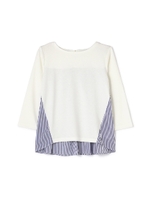 切り替えカノコプルオーバー/ホワイト(031)