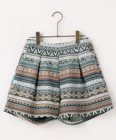 オルテガ柄ショートパンツ
