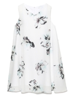 シフォンフラワーワンピース/NVY